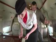 Русское порно со стюардессами в самолете